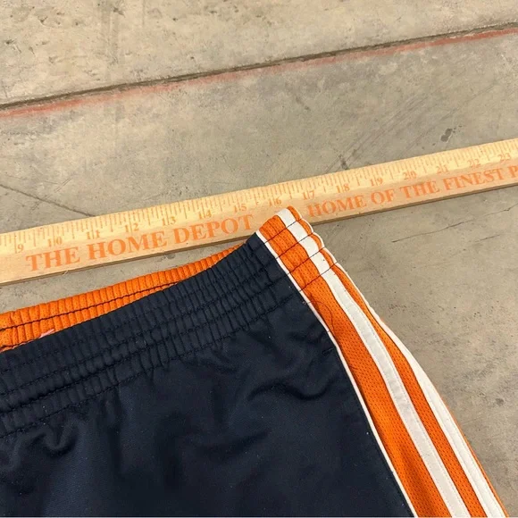 Vintage Y2K Adidas Mens Large Spell Out Striped Wide Leg Sweatpants Pants - Picture 6 of 13